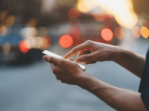 Screenshot: Entrada por texto